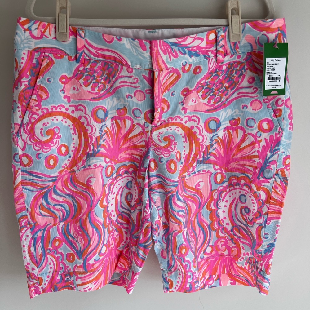 Women’s Lilly Pulitzer 9” Chipper Shorts NWT Size 14